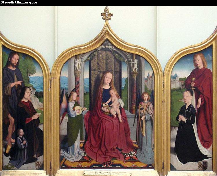 Gerard David Triptych of the Sedano Family